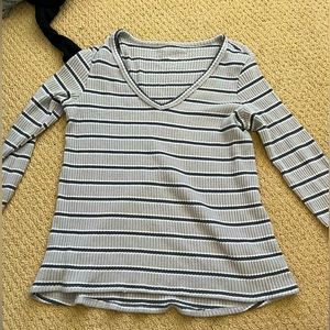 Long sleeve striped top from American Eagle
